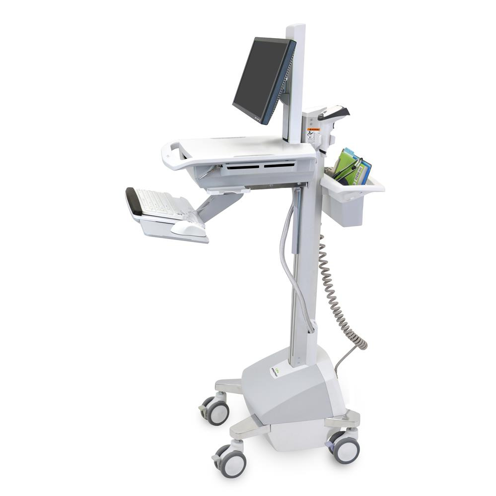 Ergotron Styleview Electronic Medical Records Powered Cart with LCD Pivot