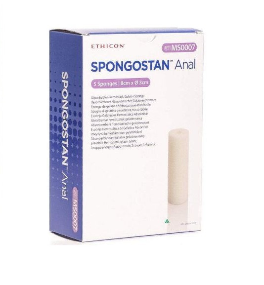Spongostan Anal Sponge 80mm x 30mm