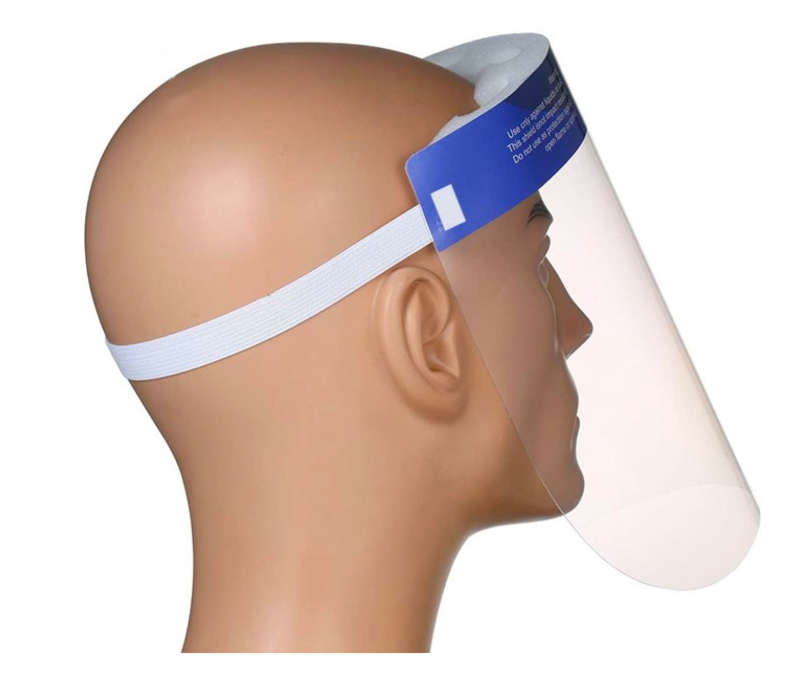 Face Shield Full with Foam Headband and Elastic Strap