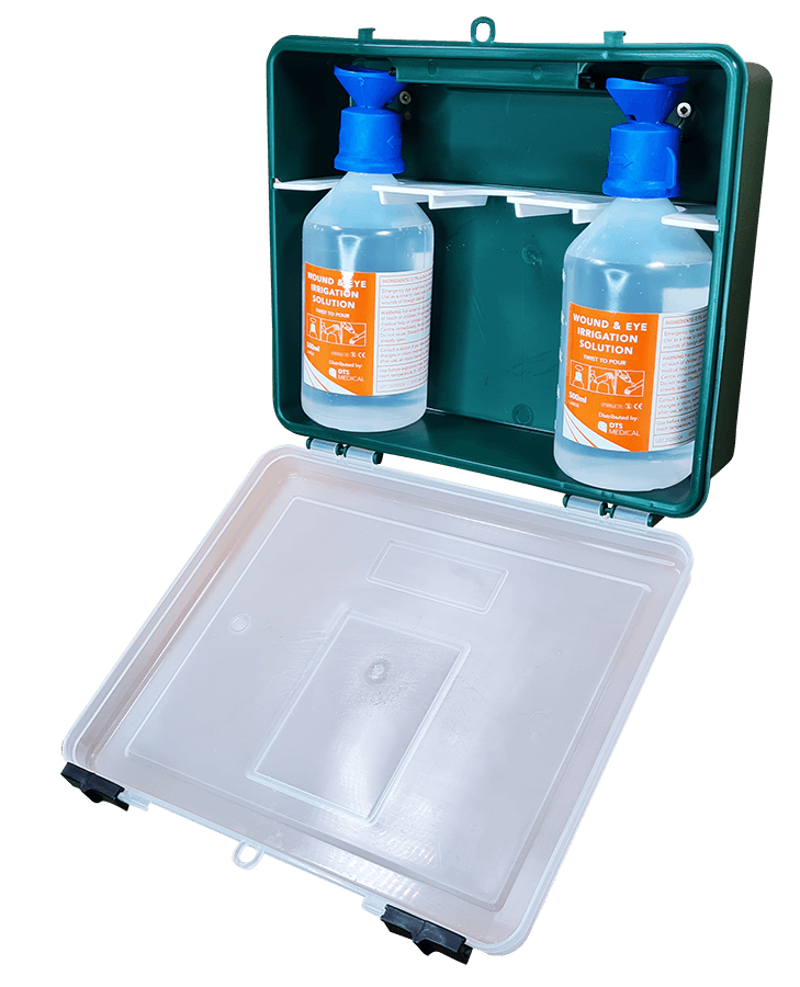 Wound and Eye Wash Station includes 2 x 500ml Saline