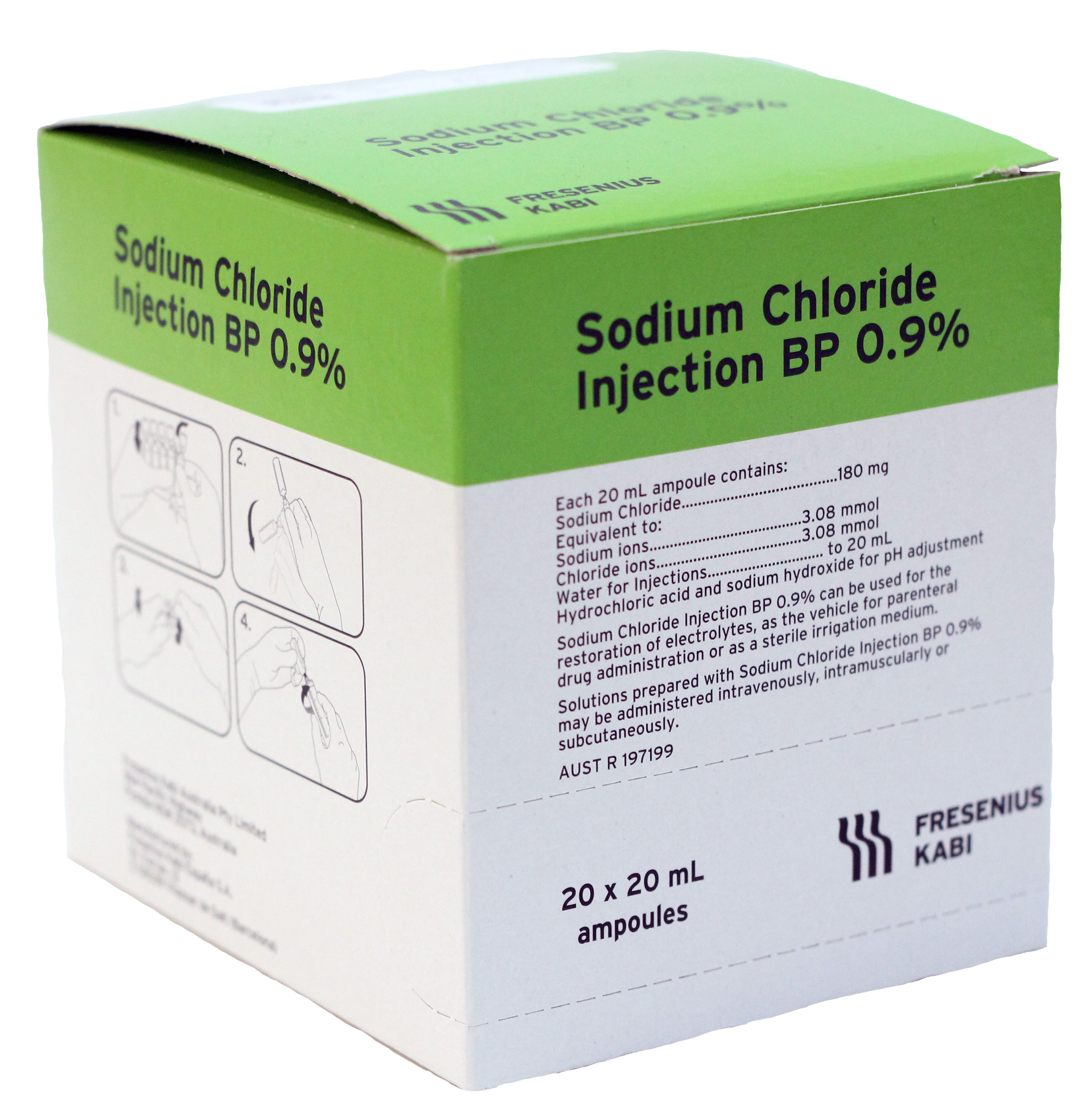 Fresenius Kabi Sodium Chloride 0.9% Injection 20ml - Box 20