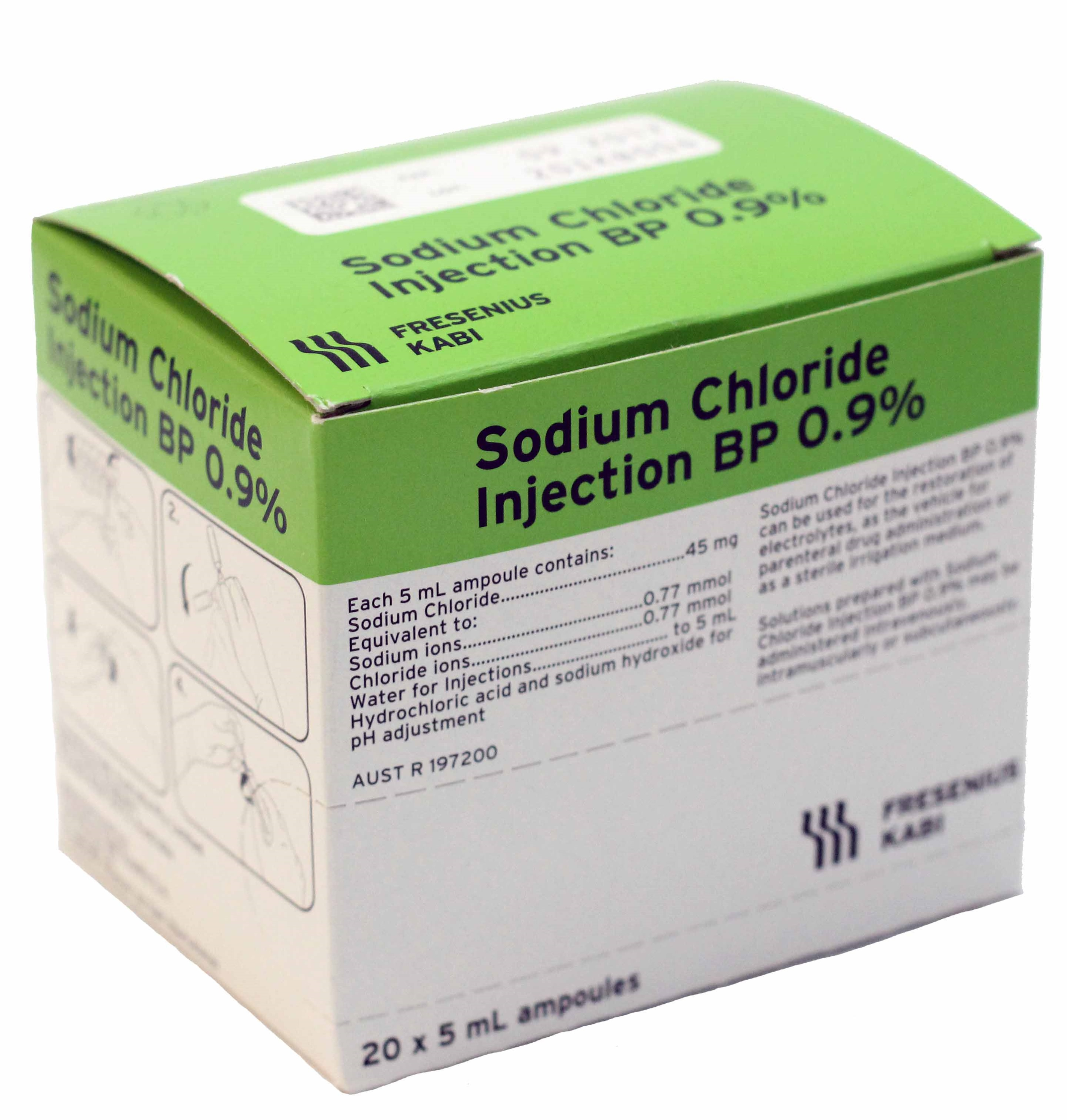 Fresenius Kabi Sodium Chloride 0.9% Injection 5ml - Box 20