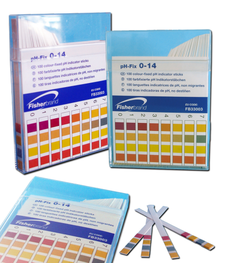 PH Indicator Strips  pH-Fix Non Bleeding Fisher Brand 4.5 - 10.0