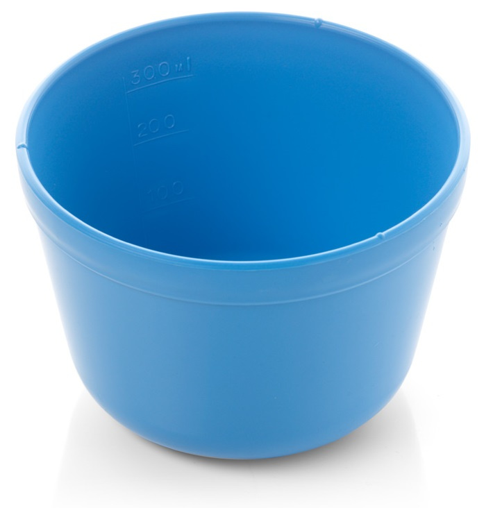 Lotion Bowl 100 x 45mm Flat Base 300ml Blue