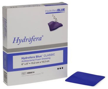 Hydrofera Blue Classic Foam Dressing 10cm x 10cm