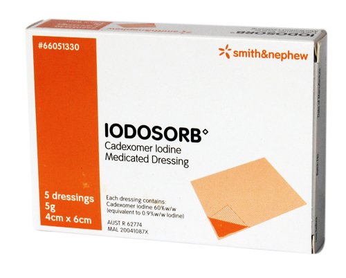 Iodosorb/Iodoflex Dressing 5g - 4cm x 6cm - EACH