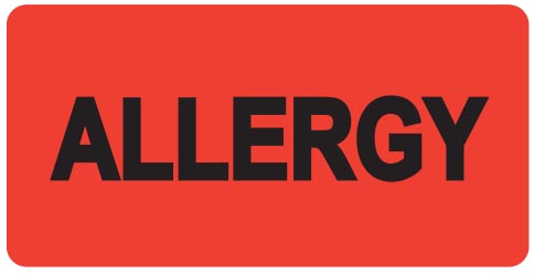 Labels - Allergy