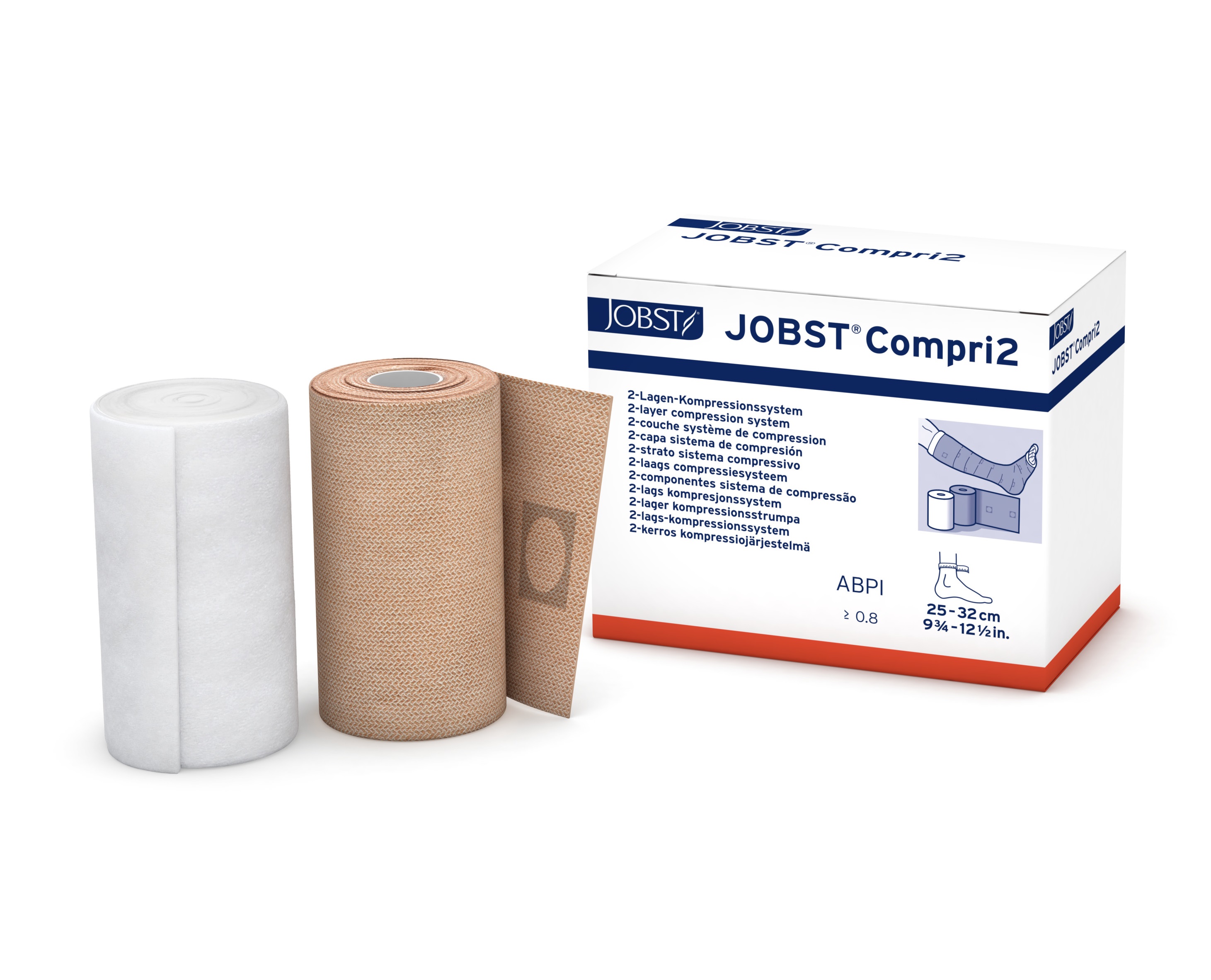 Jobst Compri2 Regular Compression (ABPI>0.8) 25-32cm - CTN of 5