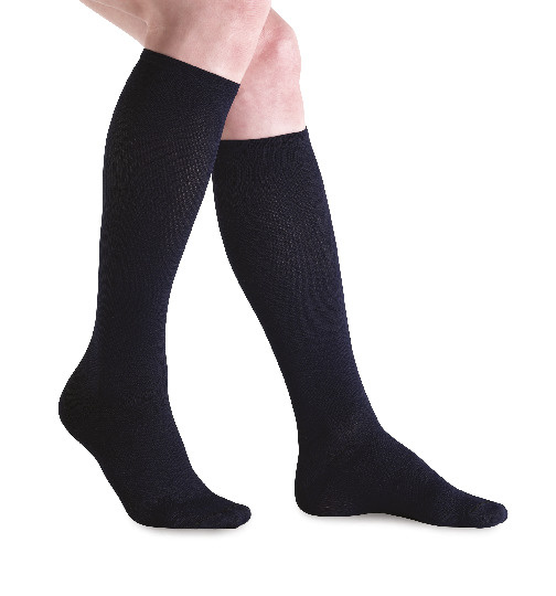 Jobst Travel Socks Black Knee High Size 1
