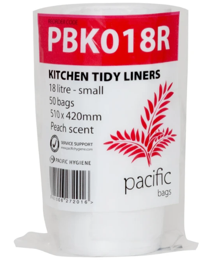 Pacific Kitchen Tidy bag Liners 18L Roll 510 x 420mm