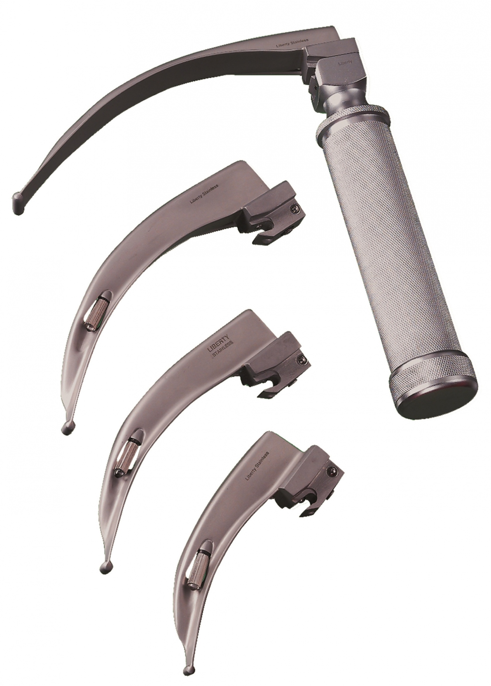 Liberty Laryngoscope Standard Set 4 McIntosh Blades and Handle in Case