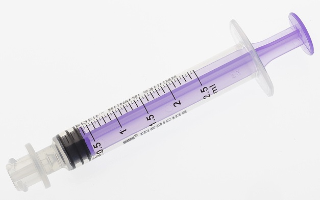 ENFit Enteral Low Dose Syringe Single Use 2.5ml