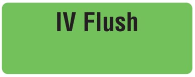 Labels - IV Flush