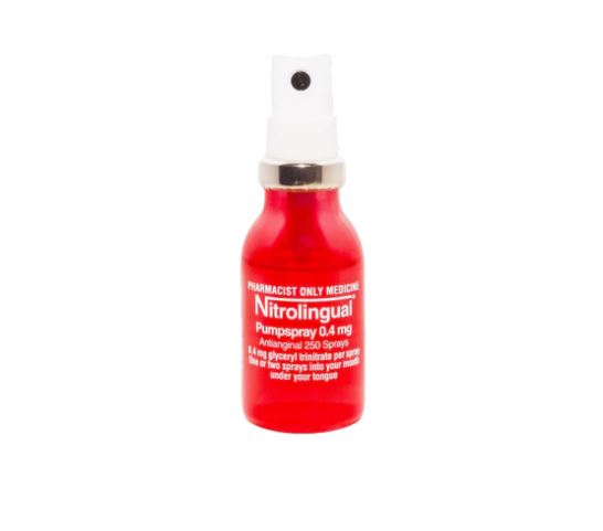 Nitrolingual Pump Spray 0.4mg 250 Dose