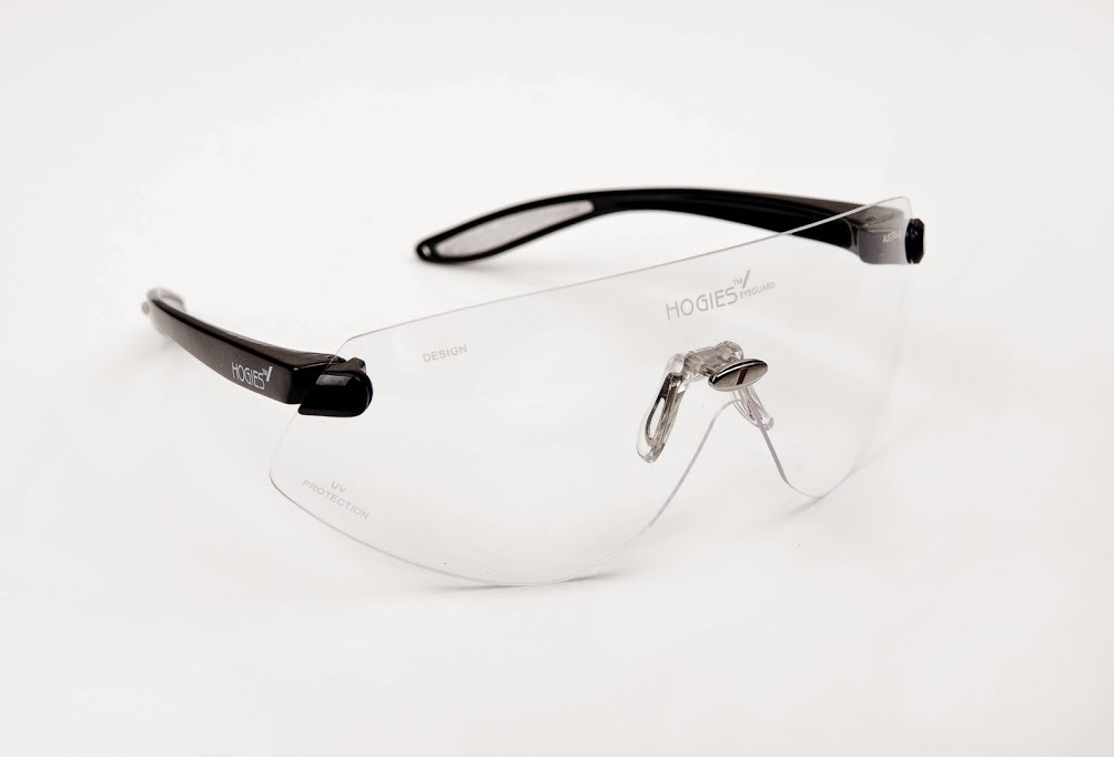 Glasses Hogies Eyeguard Clear Lens Black arms