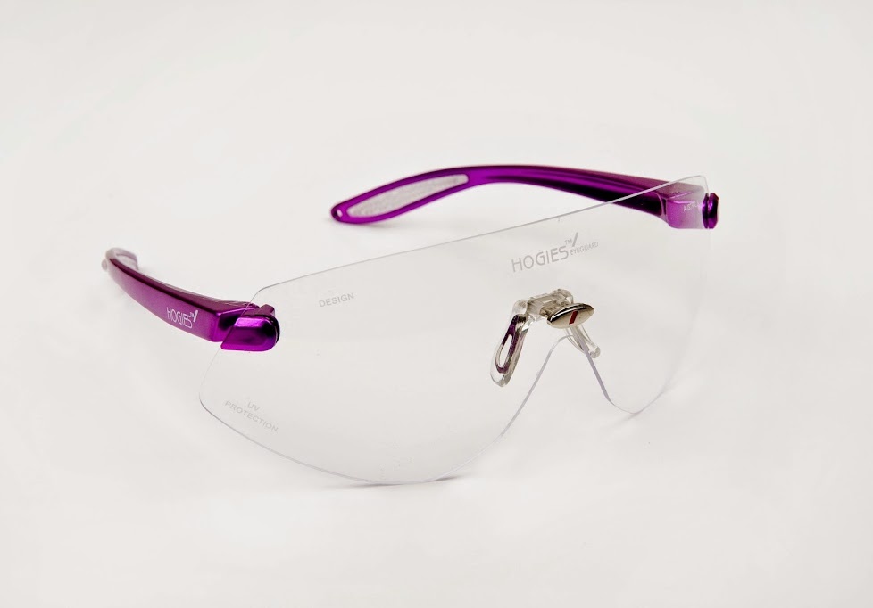 Glasses Hogies Eyeguard Clear Lens Purple arms