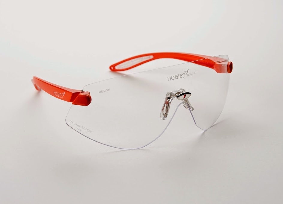 Glasses Hogies Eyeguard Clear Lens Orange arms