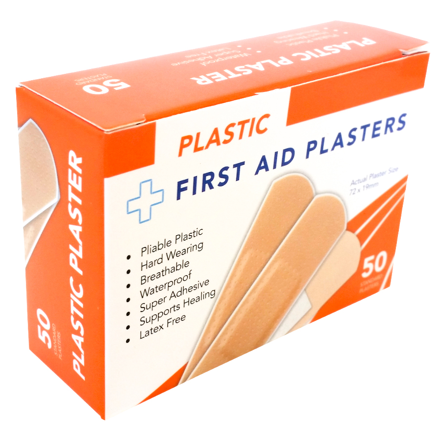 Plaster Plastic First Aid 72mm x 19mm