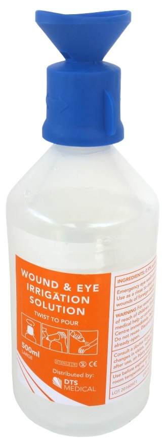 Wound and Eye Irrigation Bottle Prefilled 500ml