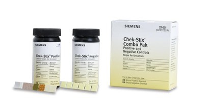 Chek-Stix Siemens Combo Pak Positive and Negative Control Strips