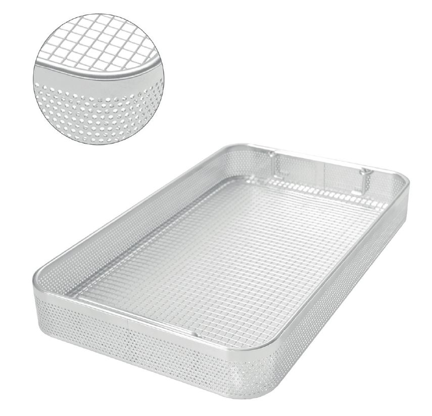 Nopa Wire Basket with Perforated Metal Plate 410mm x 250mm x 50mm