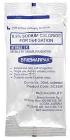 Briemarpak Sodium Chloride 0.9% for Irrigation Sachets 30ml