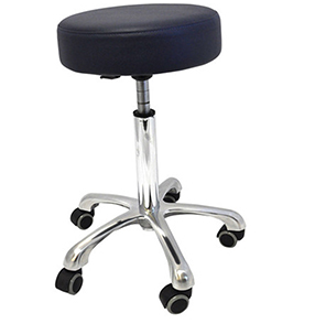 Allcare Gas Stool with Vinyl Top Black