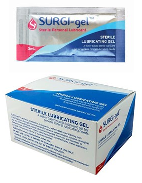 Surgi-gel Sterile Lubricating Gel Sachets 3ML - Box 144