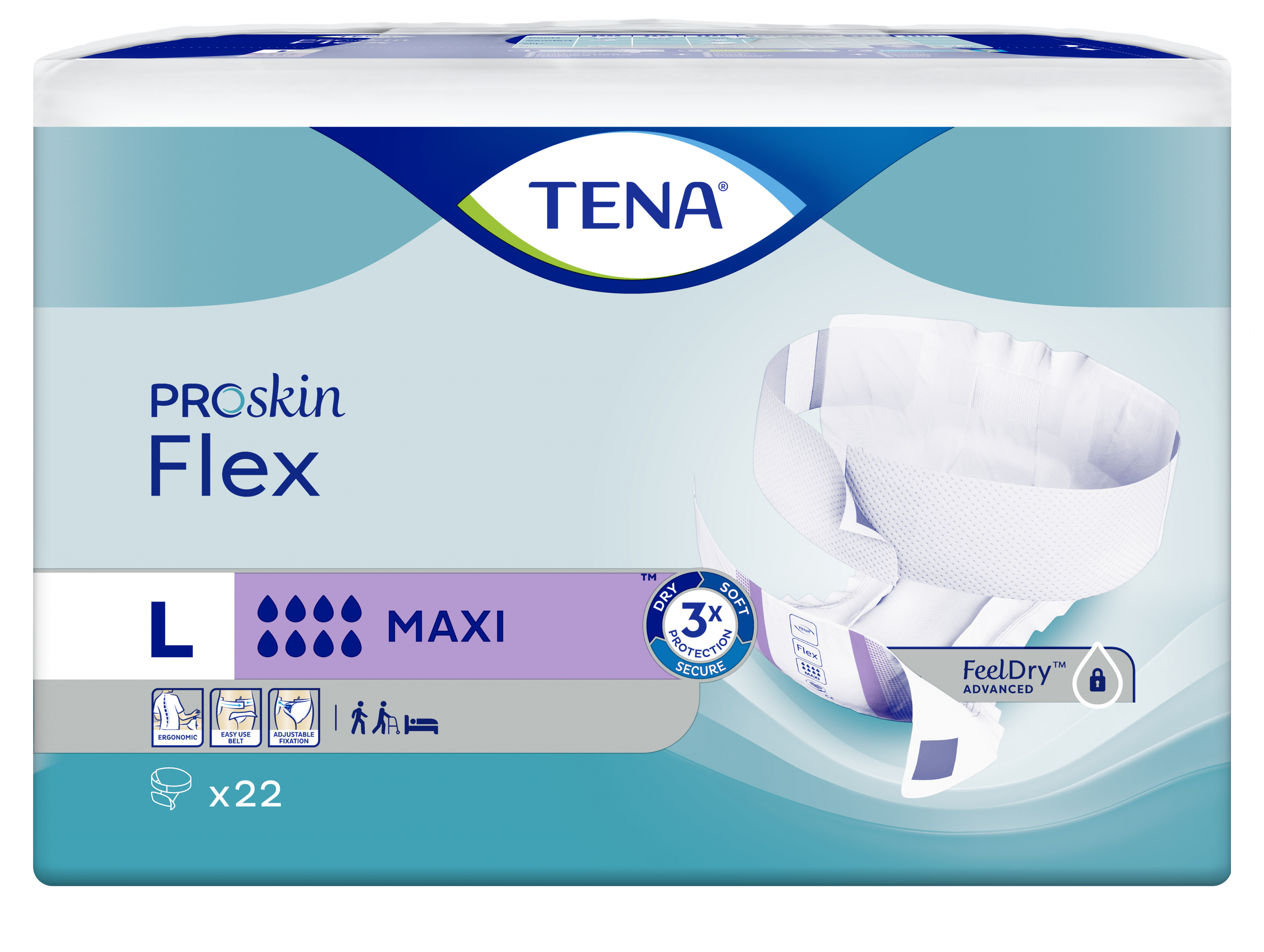 TENA PROskin Flex Maxi Large 22s