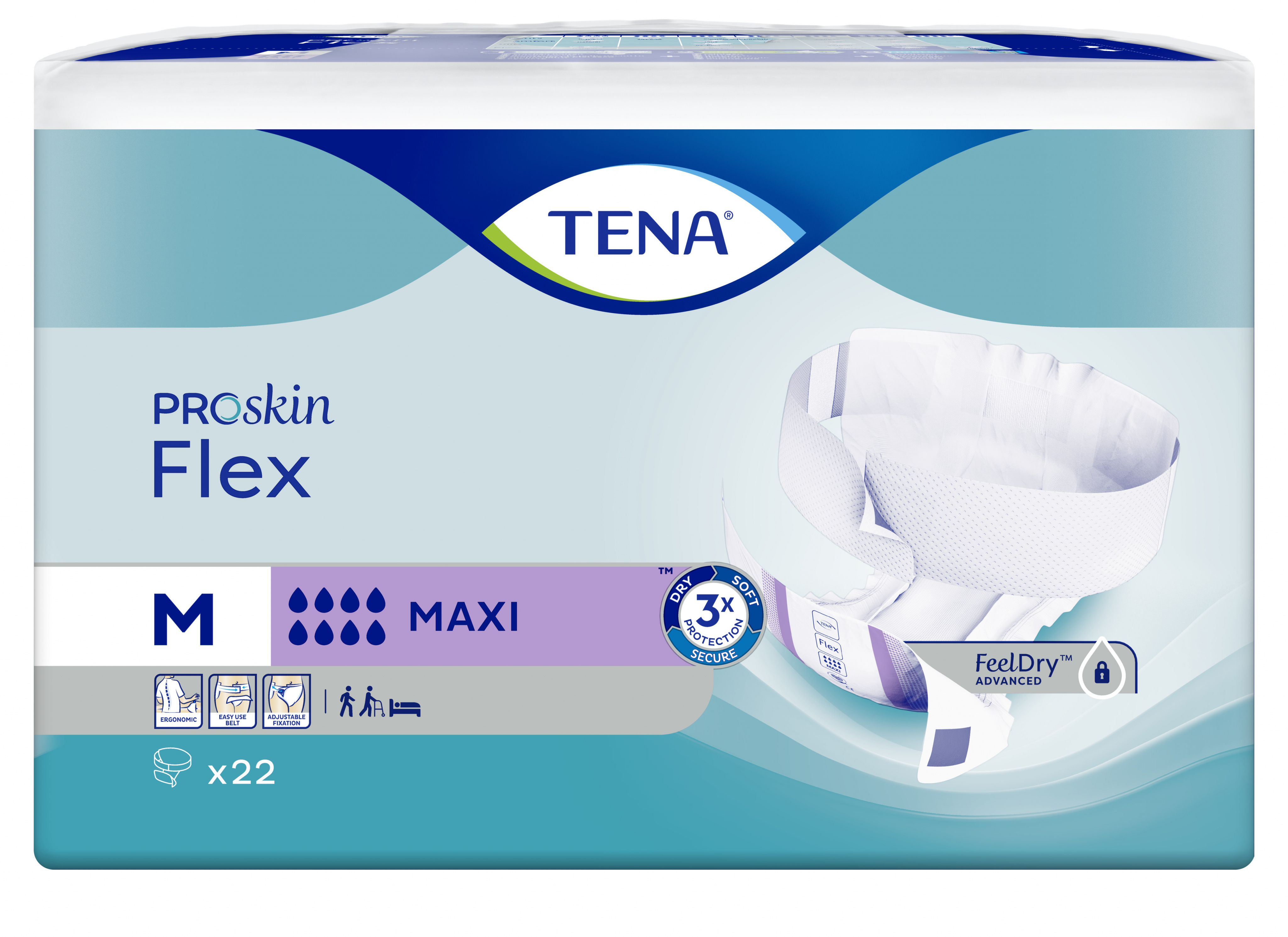 TENA PROskin Flex Maxi Medium 22s