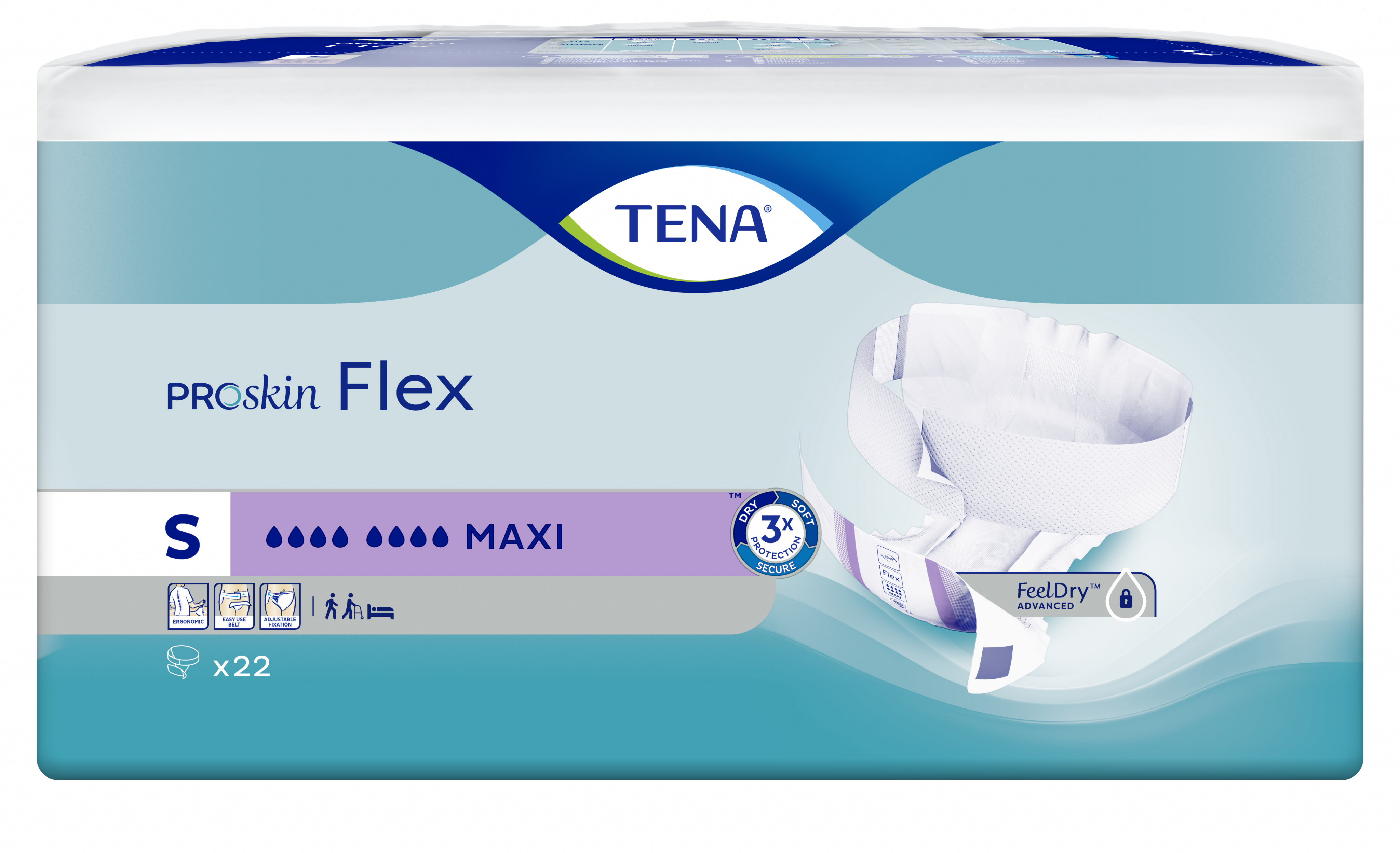 TENA PROskin Flex Maxi Small 22s