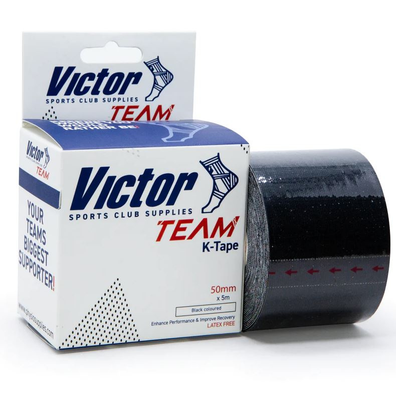 Victor Team K-Tape 50mm x 5m  Black