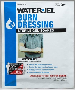 WaterJel Sterile Gel Soaked Burn Dressing 10cm x 40cm image 0