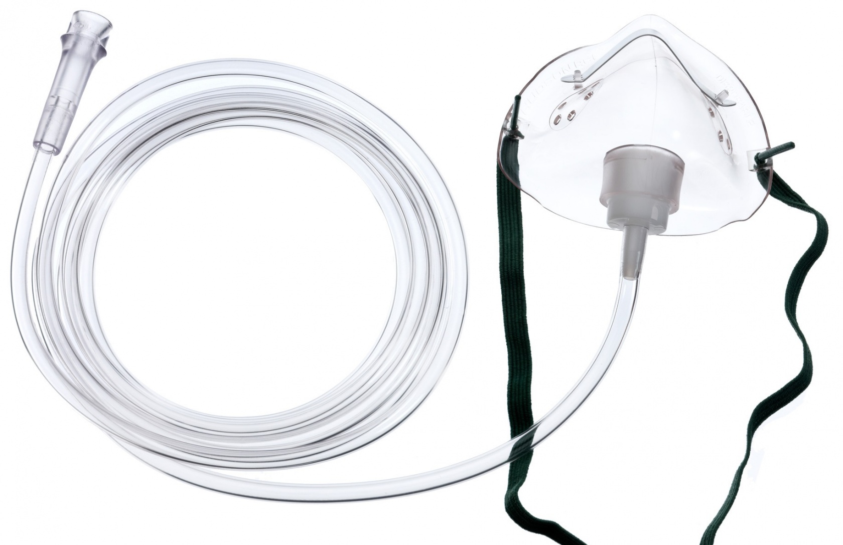 Hudson Mask Medium Concentration Elongated with 7ft Oxygen Tubing - Paediatric image 0