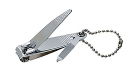 Manicare Nail Clippers with File & Chain image 0