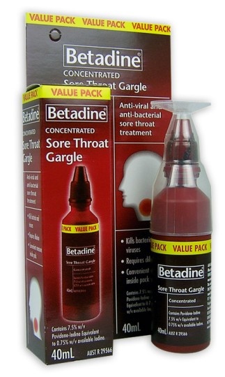 Betadine Sore Throat Gargle 40ml image 0