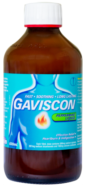 Gaviscon Peppermint Liquid 600mls image 0