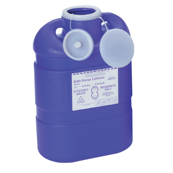 BD Sharps Container Chemotherapy Purple 7.8L image 0