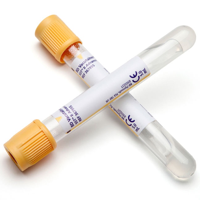 BD Vacutainer SST II Advance Gold Top 16 x 100mm 8.5ml image 0
