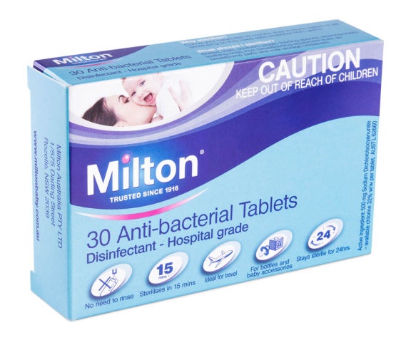 Milton Anti-Bacterial Tablets 30pkt image 0