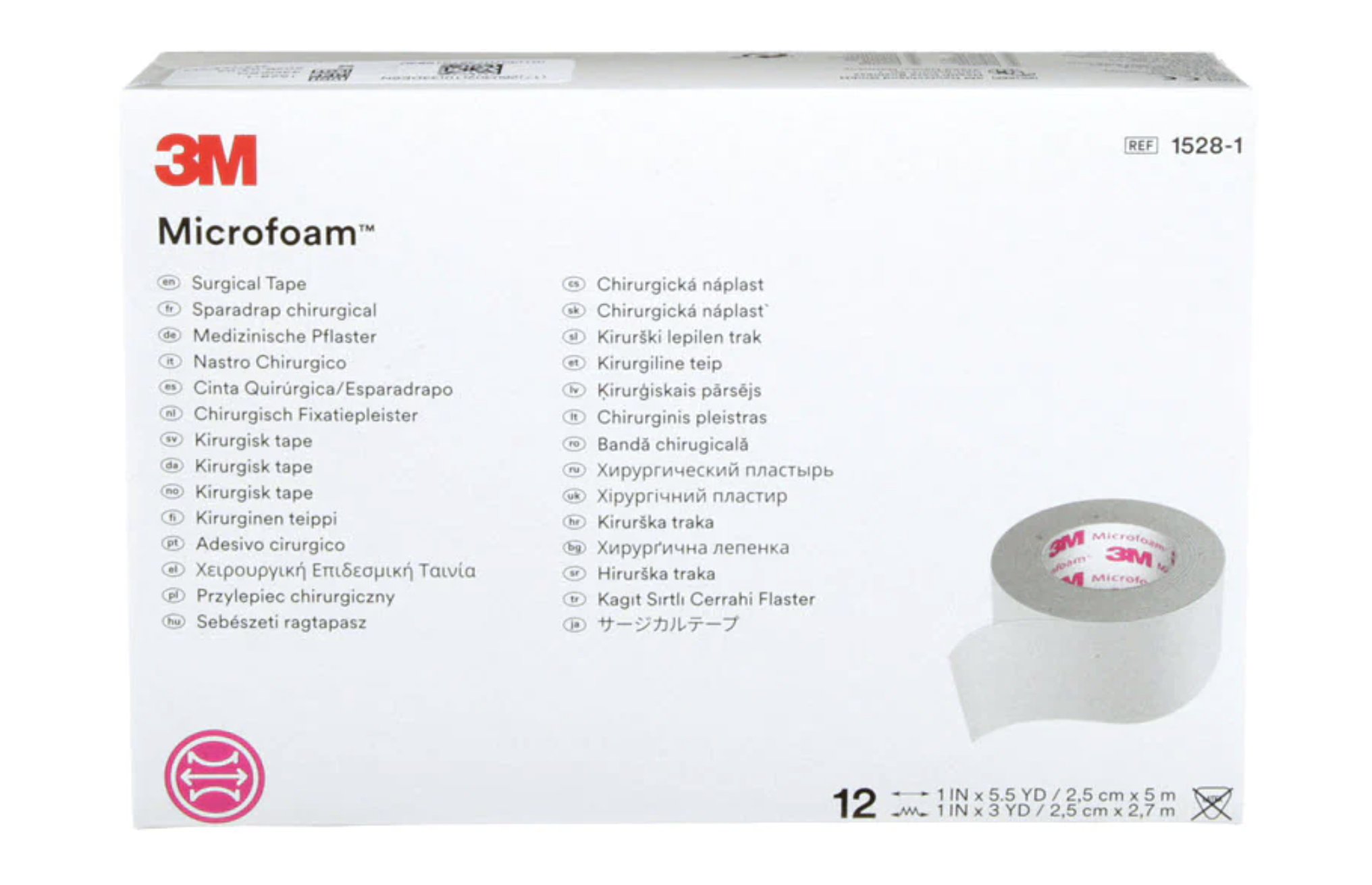 3M Microfoam Surgical Foam Tape 25mm image 0