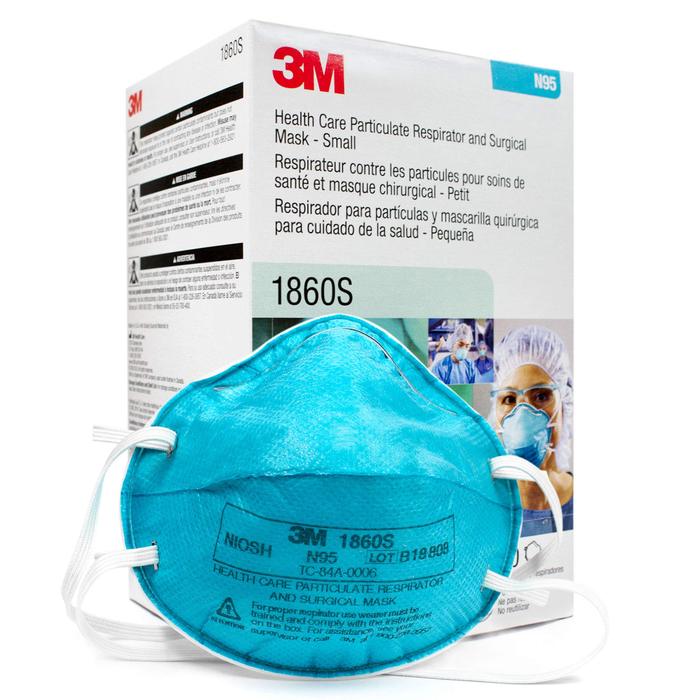 3M Mask Respirator N95 P2 Cupped with Fluid Resistance - SMALL image 1