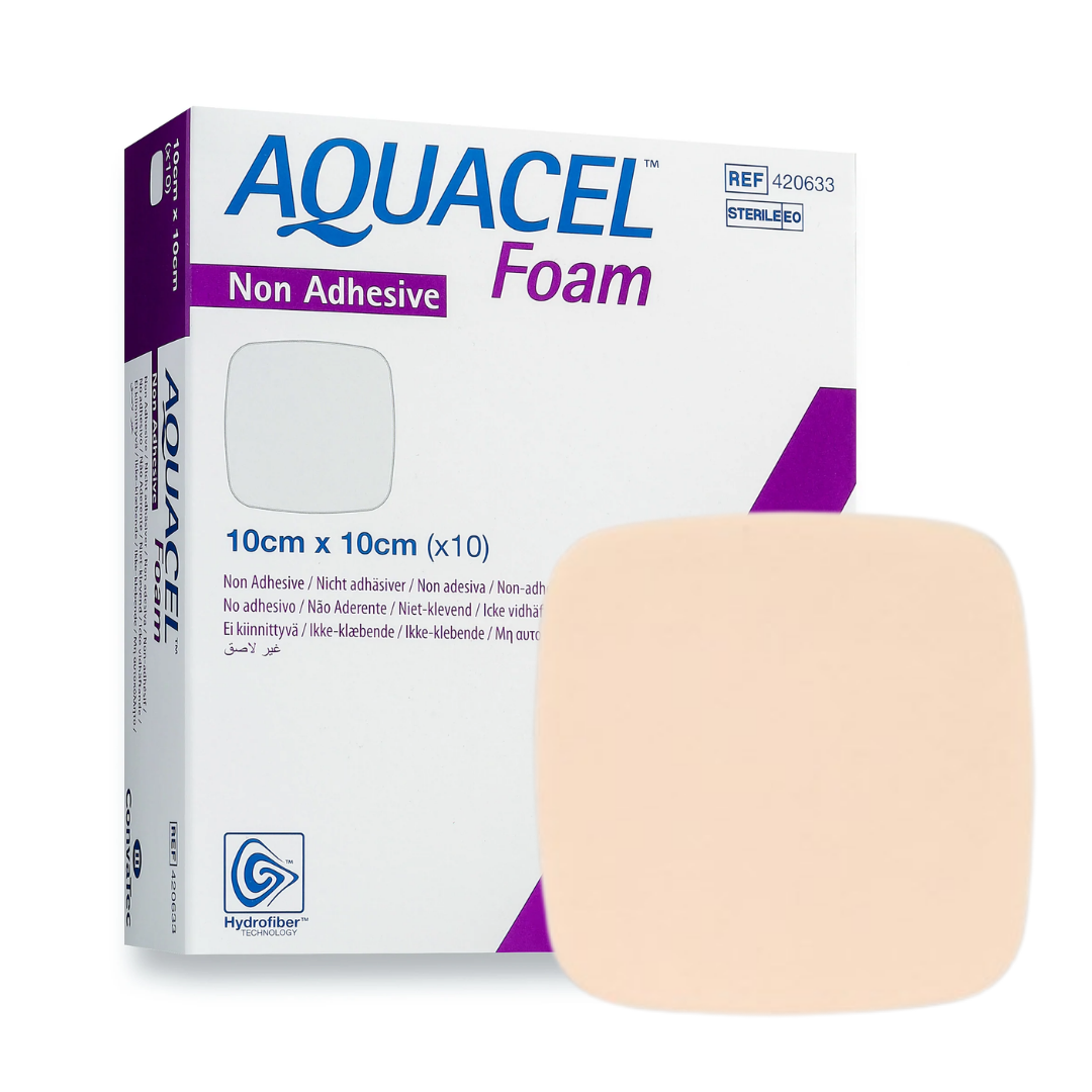 Aquacel Foam Non Adhesive Wound Dressing 10cm x 10cm image 0