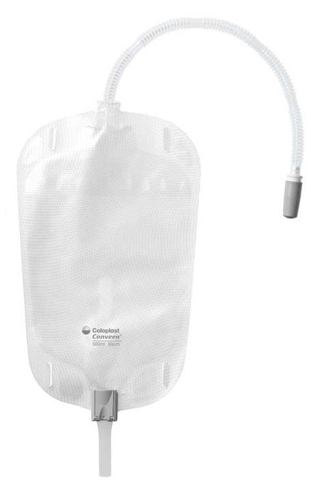 Conveen Security + Leg Bag 500ml 25cm Tube Length Sterile image 0