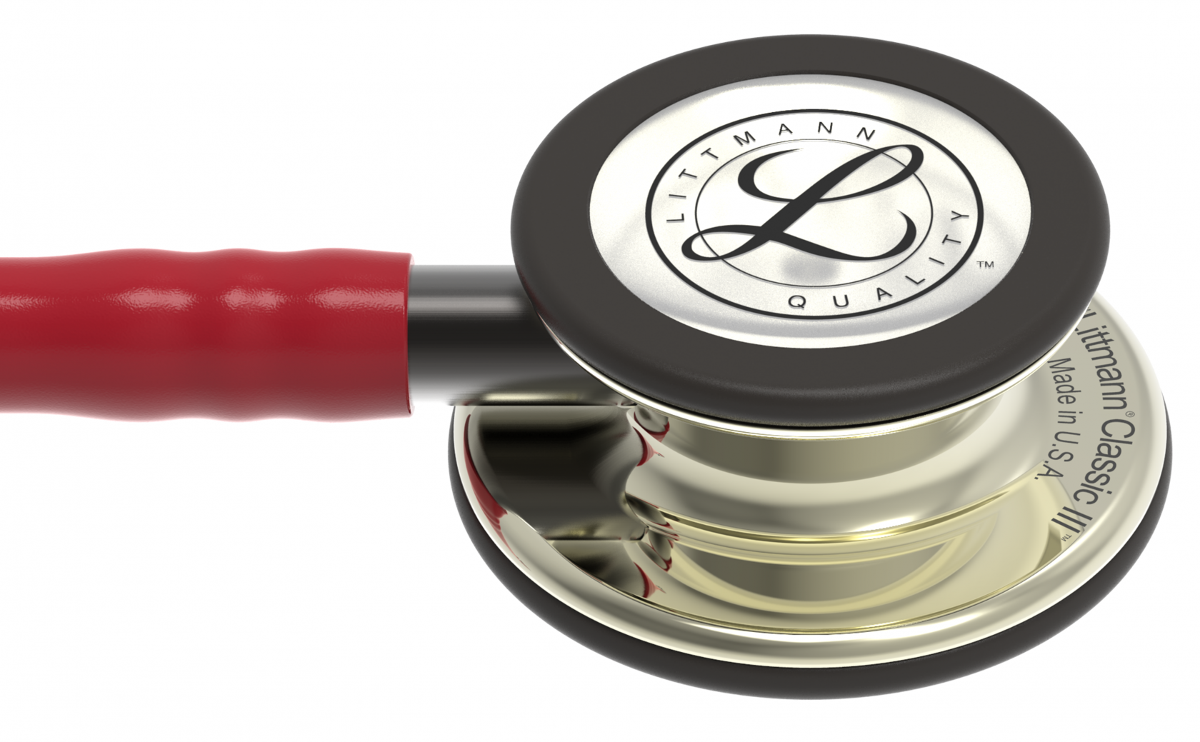 3M Stethoscope Littmann Classic III Burgundy with Champagne Finish image 4