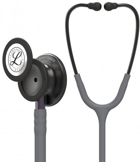 3M Stethoscope Littmann Classic III Grey with Violet Grey Stem and Smoke Finish image 1