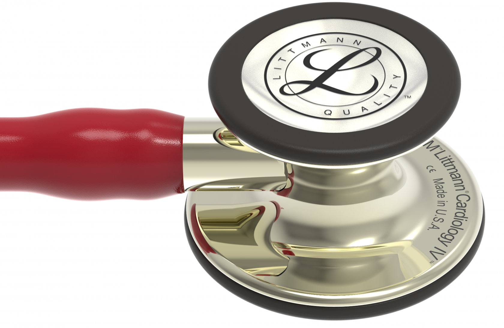 3M Stethoscope Littmann Cardiology IV Burgundy with Champagne Finish image 1