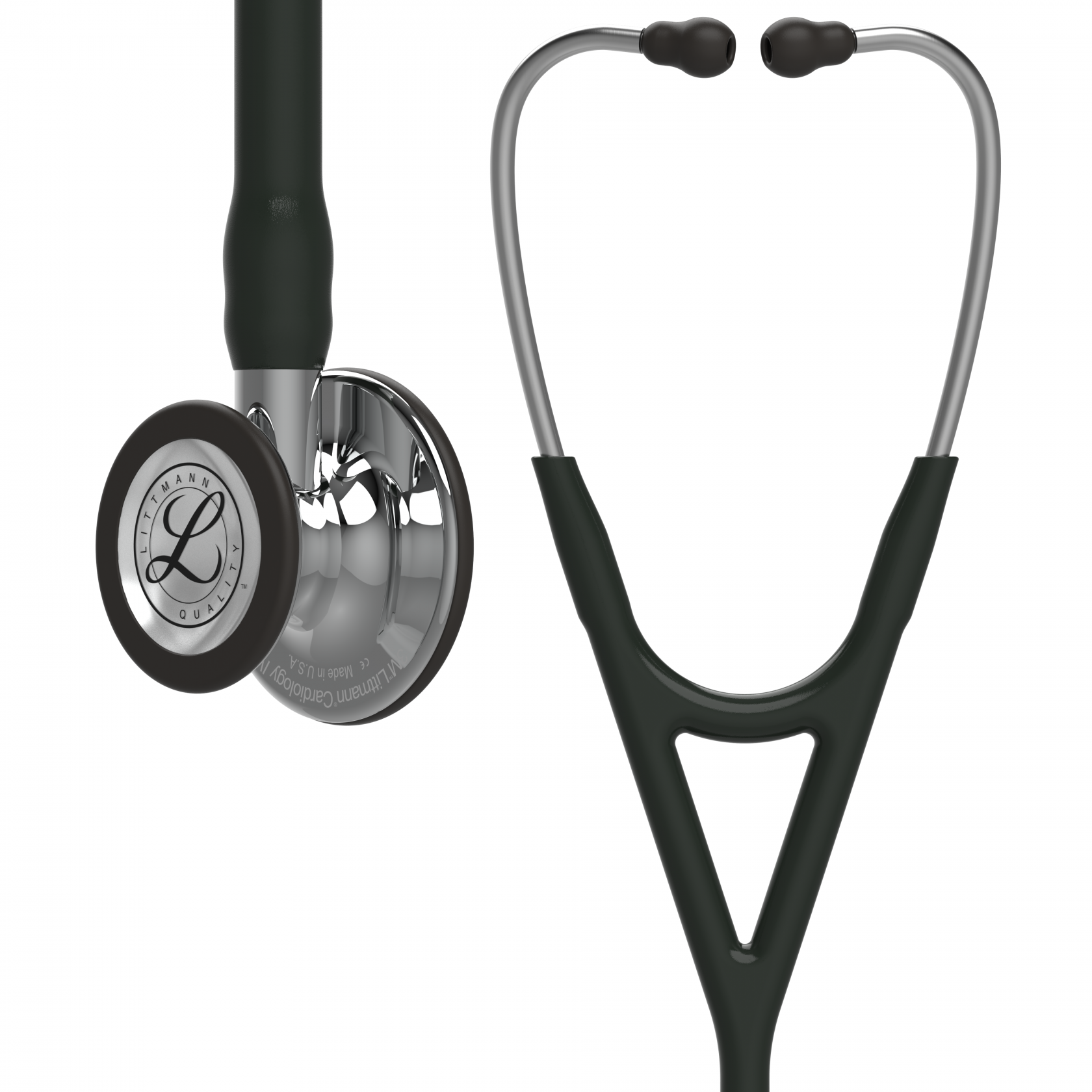 3M Stethoscope Littmann Cardiology IV Black with Mirror Finish image 1