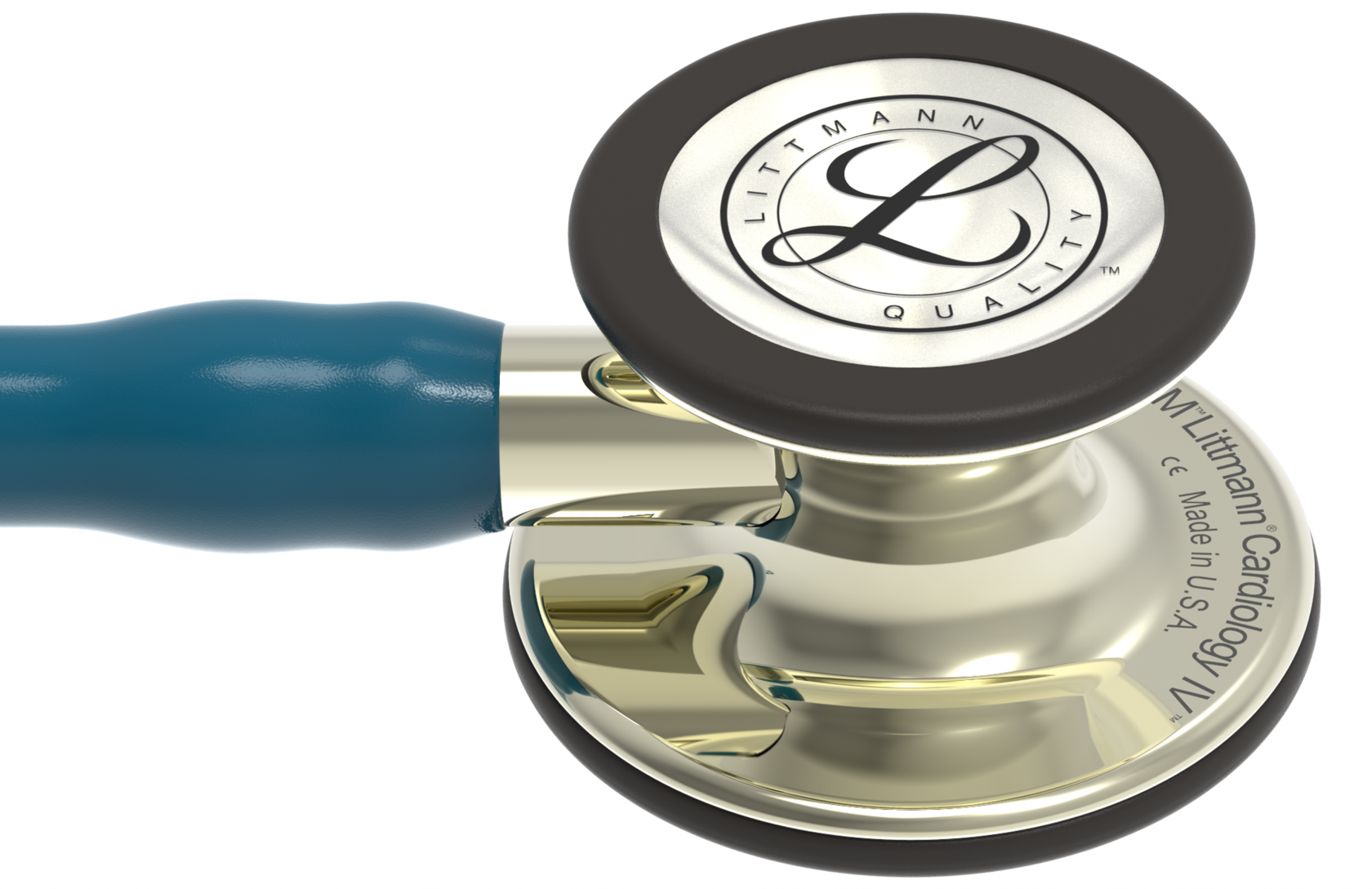 3M Stethoscope Littmann Cardiology IV Caribbean Blue with Champagne Finish image 1