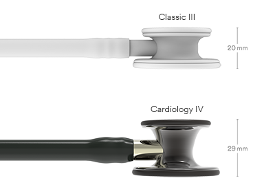 3M Stethoscope Littmann Cardiology IV Black with Champange Stem and Smoked Finish image 3